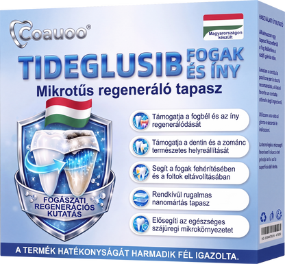 🦷 Mondj búcsút az érzékenységnek és kellemetlenségeknek! 𝐂𝐨𝐚𝐮𝐨𝐨® Tideglusib szájcsíkok – gyors regenerálás a fogaknak és az ínynek 😊