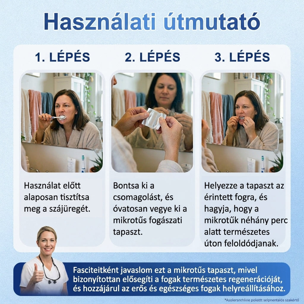 🦷 Mondj búcsút az érzékenységnek és kellemetlenségeknek! 𝐂𝐨𝐚𝐮𝐨𝐨® Tideglusib szájcsíkok – gyors regenerálás a fogaknak és az ínynek 😊