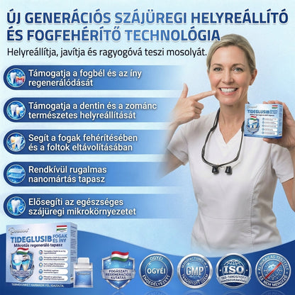 🦷 Mondj búcsút az érzékenységnek és kellemetlenségeknek! 𝐂𝐨𝐚𝐮𝐨𝐨® Tideglusib szájcsíkok – gyors regenerálás a fogaknak és az ínynek 😊